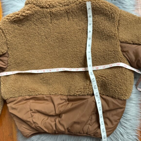 NWT Frame Fleece Mix Half Zip Pullover in Vicuna Brown Size XS - Picture 9 of 9